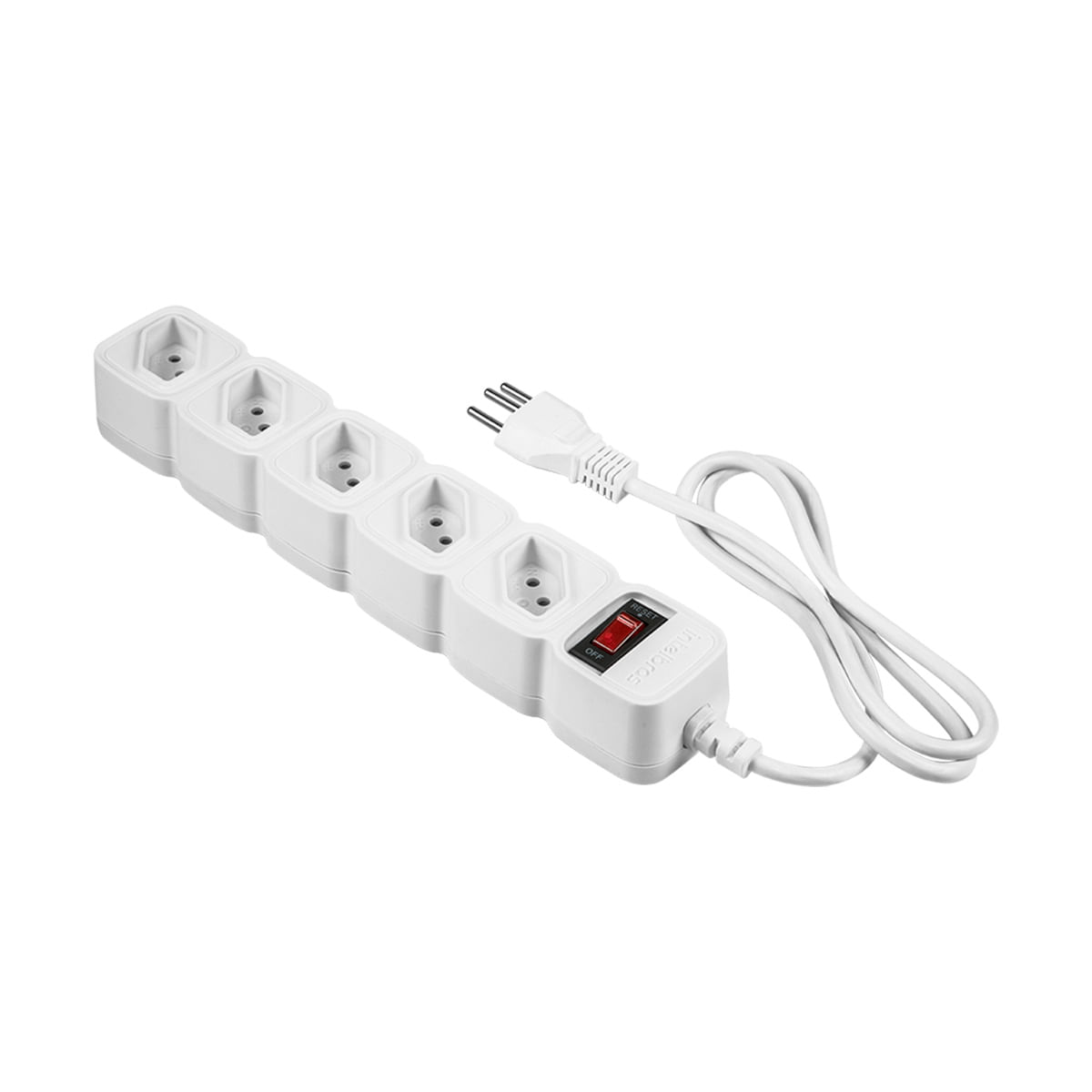 Protetor Eletrônico EPE 205 Branco Intelbras 5 Tomadas - 2