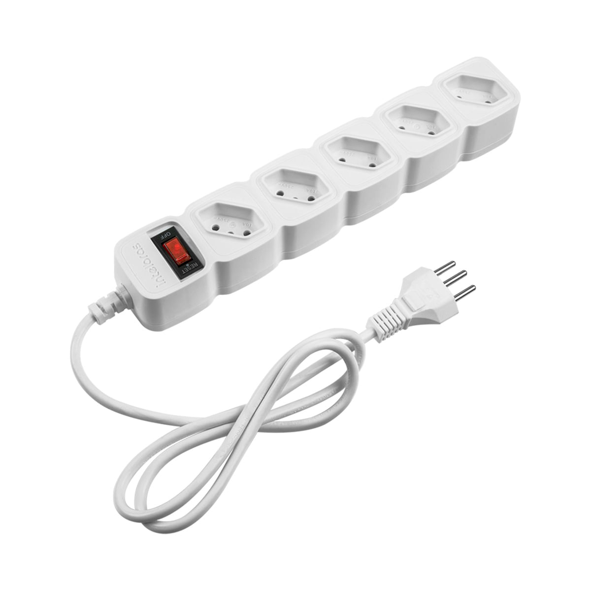Protetor Eletrônico EPE 205 Branco Intelbras 5 Tomadas - 4