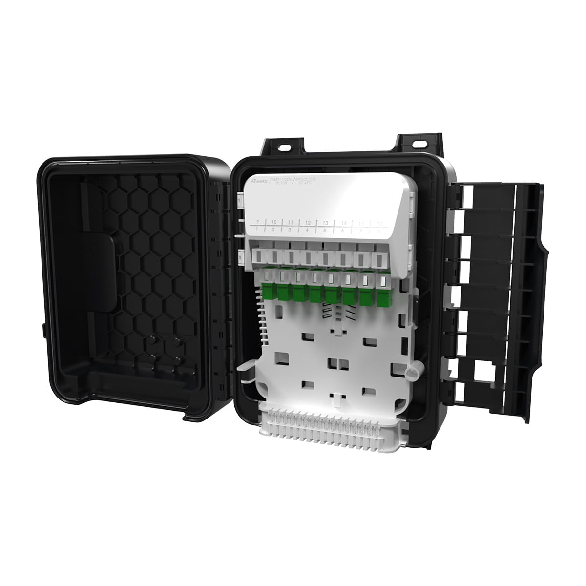 Caixa Terminal Óptica Conectorizada 1x8 Furukawa Soho Plus