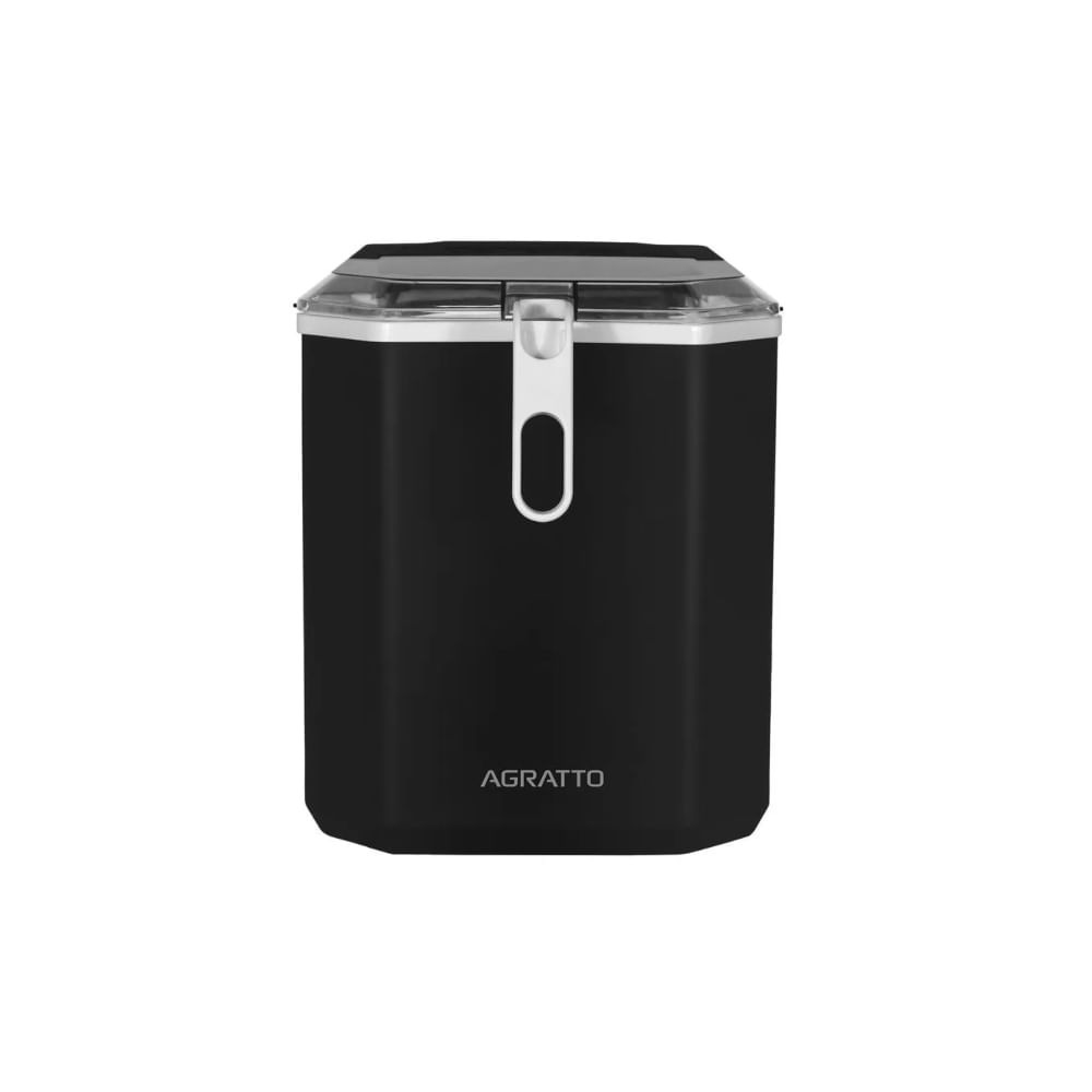 "Máquina de Gelo Preta 12Kg 100W 220V 60Hz Agratto	" - 1