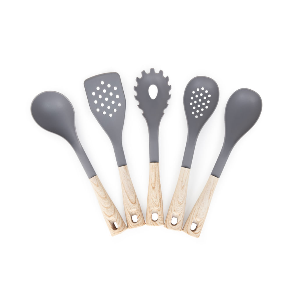 Conjunto Utensílios 5 Peças Nylon Cabo Neuhaus - 1