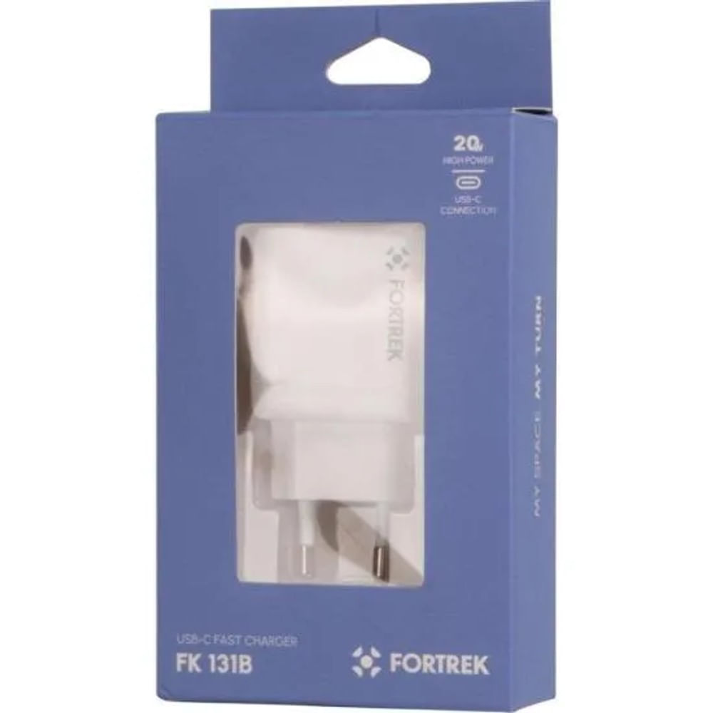 Carregador Universal USB-C Fortrek FK 131B 20w PD - 15