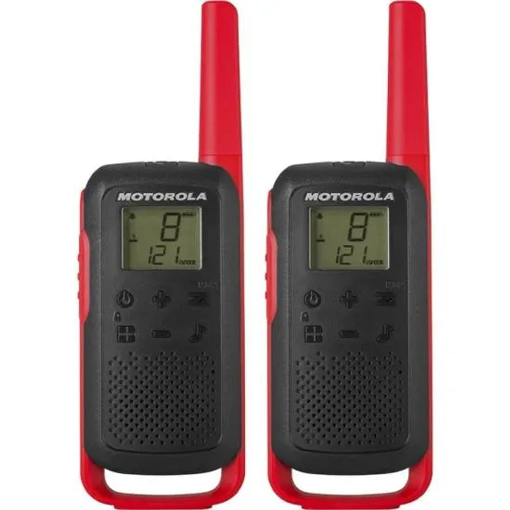 Rádio Comunicador Talkabout Motorola T210BR 32km Vermelho/Preto PAR / 2 - 15