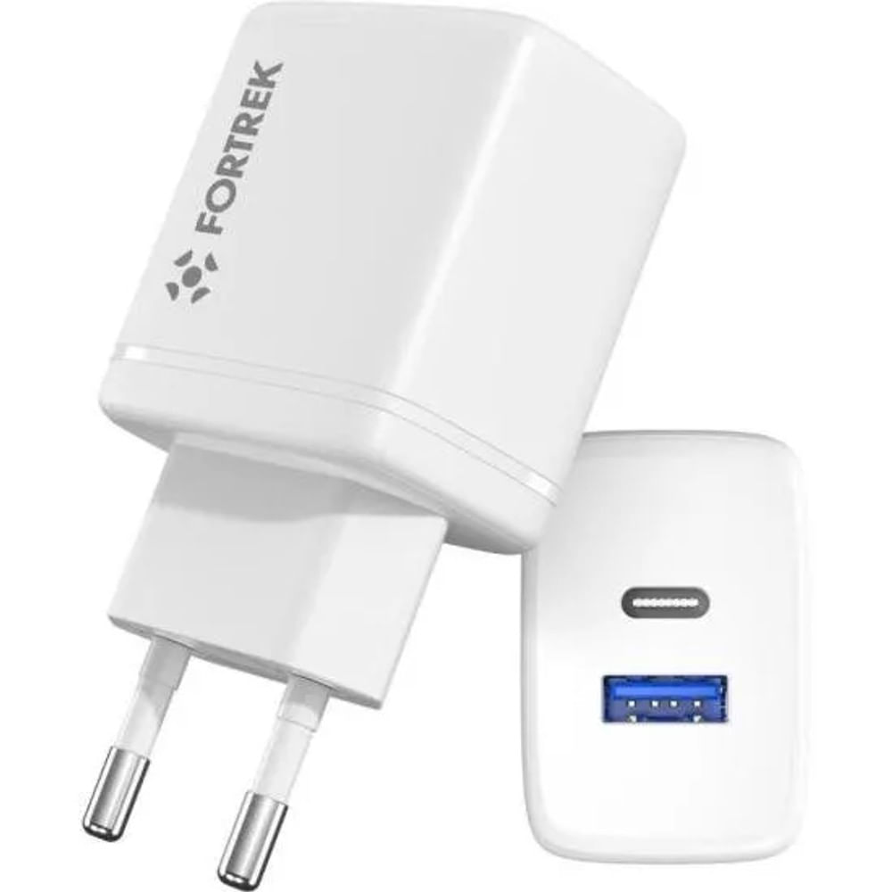 Carregador Universal DUAL USB-C e USB-A Fortrek FK 110B - 9