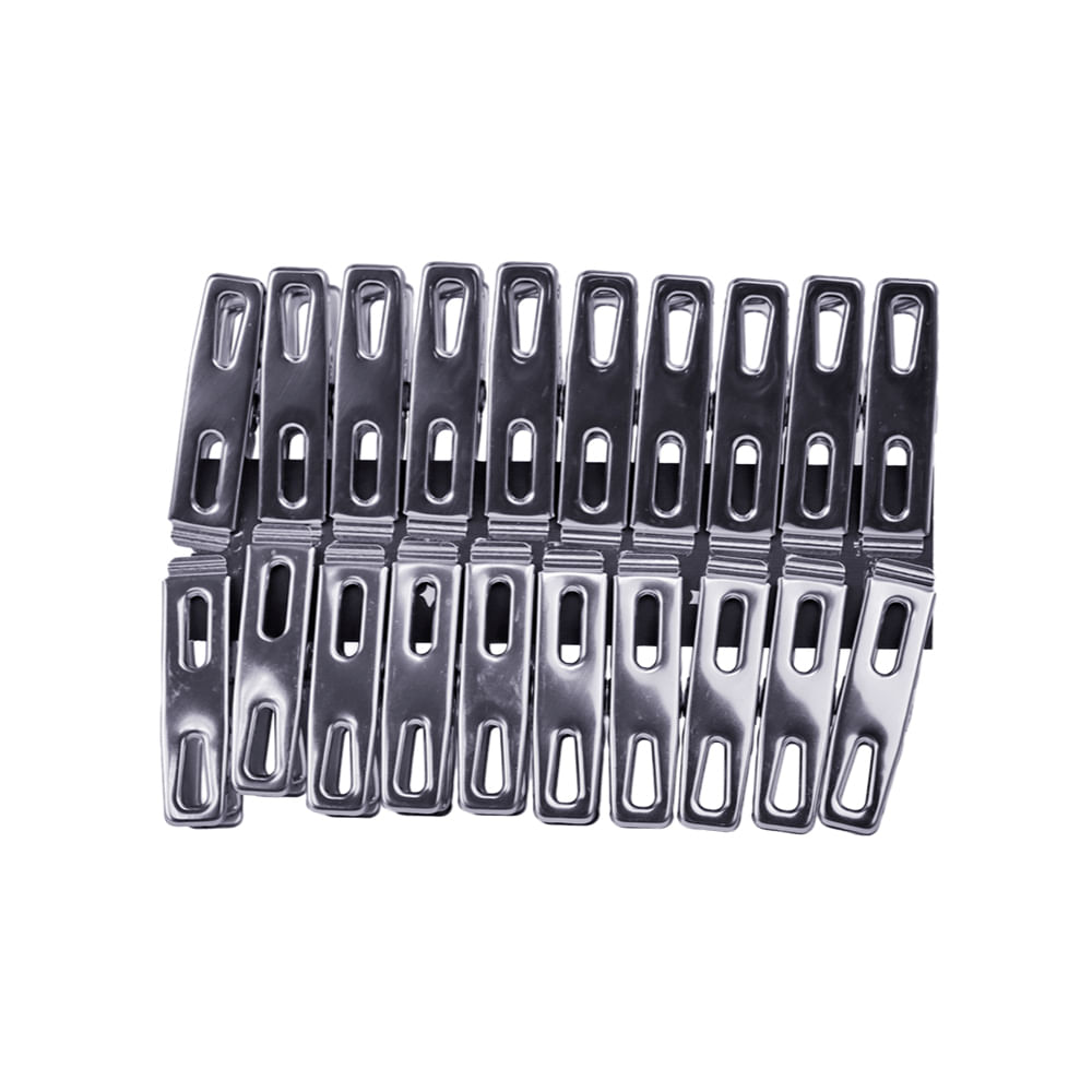 Prendedor Inox 20 Peças - 1
