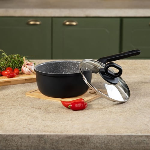 Panela c/ Tampa 18cm 2,2L Cerâmica Indução BLACK+DECKER - 1